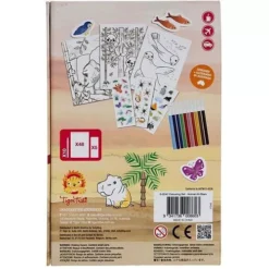 Tiger Tribe Inkleurset - Wilde Dieren -Janod Winkel 3760242 tiger tribe inkleurset wilde dieren ilovespeelgoed1