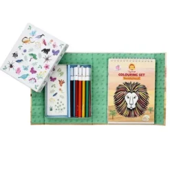 Tiger Tribe Inkleurset - Wilde Dieren -Janod Winkel 3760242 tiger tribe inkleurset wilde dieren ilovespeelgoed2