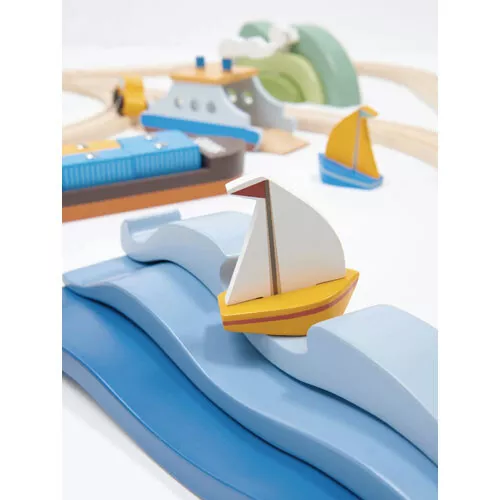 Tender Leaf Toys Landschapsvormen Blauw Water - 4st - Afbeelding 4