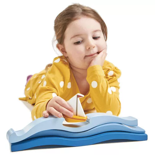 Tender Leaf Toys Landschapsvormen Blauw Water - 4st - Afbeelding 2