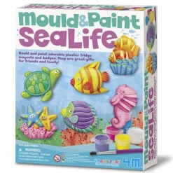 Janod Winkel 38 4m Gips En Verfpakket - Zeedieren