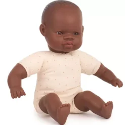 Miniland Babypop Afrikaans Met Zacht Lijfje - 32 Cm