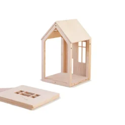 Babai Toys Magnetisch Poppenhuis - Naturel - L -Janod Winkel babai toys magnetisch poppenhuis naturel l 15