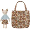 Bloomingville Knuffelpoes Met Tas Moe -Janod Winkel bloomingville knuffelpoes met tas moe 2