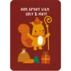By Bora Ansichtkaart - Een Groet Van Sint & Piet - Eekhoorn -Janod Winkel by bora ansichtkaart een groet van sint piet eekhoorn