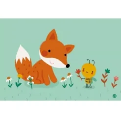 By Bora Ansichtkaart - Vos & Bij