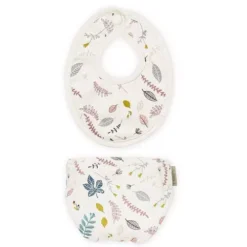 Cam Cam Copenhagen Cam Cam Poppenluier En Slabbetje Pop 38-46 Cm - Blaadjes