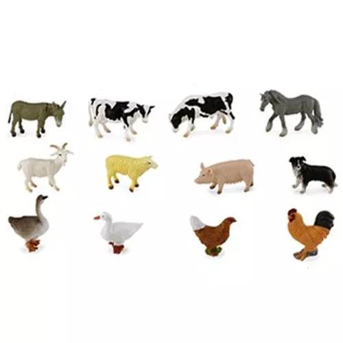 Collecta Mini Boerderijdieren 3-6 Cm (12st) 3 Collecta Mini Boerderijdieren 3-6 Cm (12st)