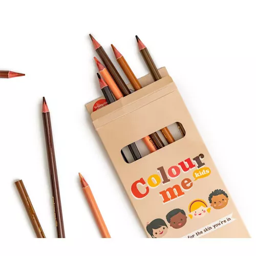 Colour Me Kids Kleurpotloden Skin Colours - 12st 3 Colour Me Kids Kleurpotloden Skin Colours - 12st