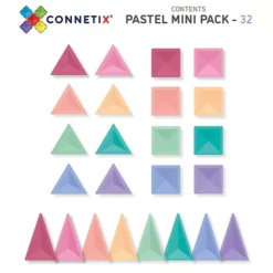 Connetix Magnetische Tegels Pastel - Mini - 32st -Janod Winkel connetix magnetische tegels pastel mini 32st 7