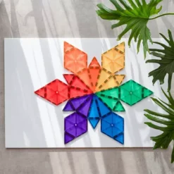 Connetix Magnetische Tegels Rainbow - Geometry - 30st -Janod Winkel connetix rainbow geometry 30st 5