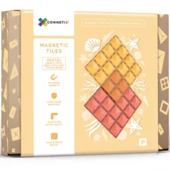 Connetix Uitbreidingsset Bodemplaten - Lemon-peach - 2st