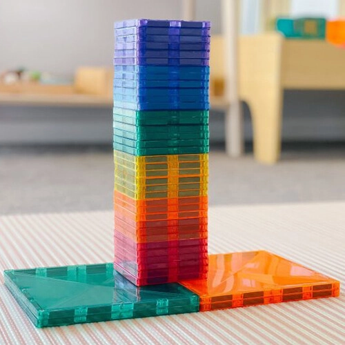 Connetix Magnetische Tegels Uitbreidingsset - Rainbow - 40st 6 Connetix Magnetische Tegels Uitbreidingsset - Rainbow - 40st - Afbeelding 4