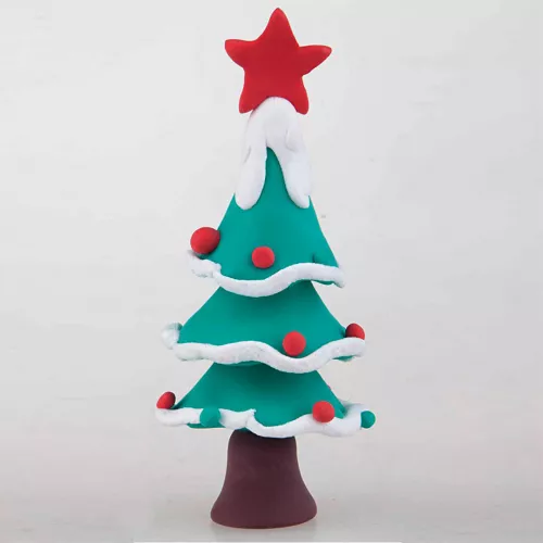 Creativ Company Boetseerklei Silk Clay - Kerstmis - 6st - Afbeelding 4