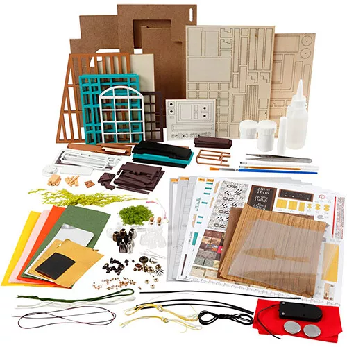 Creativ Company Knutselset Miniatuur Kamer - Koffiebar 5 Creativ Company Knutselset Miniatuur Kamer - Koffiebar - Afbeelding 3