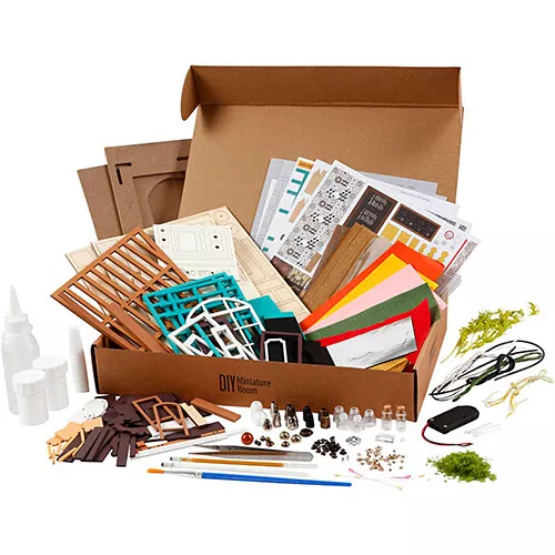 Creativ Company Knutselset Miniatuur Kamer - Koffiebar 6 Creativ Company Knutselset Miniatuur Kamer - Koffiebar - Afbeelding 4