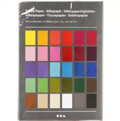 Creativ Company Creotime Zijdepapier A4 30 Kleuren - 300st -Janod Winkel creativ company vloeipapier regenboogkleuren 300st 2