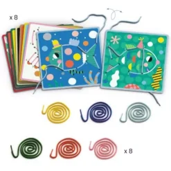 Djeco Rijgkaarten Leren Tellen -Janod Winkel dj08326 djeco rijgkaarten leren tellen1 1