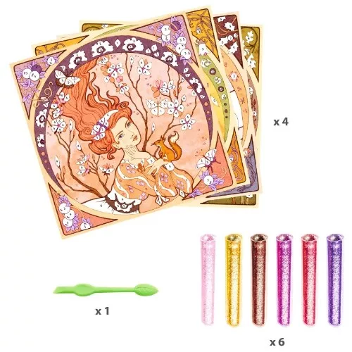 Djeco Schilderen Op Nummer Divine – Alfons Mucha - Afbeelding 2