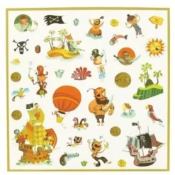 Djeco Stickers Piraten - 160st -Janod Winkel djeco stickers piraten 160st 2