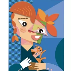 Djeco Collage Gezichten Kubisme Square Heads - Pablo Picasso -Janod Winkel djeco collage kubisme1