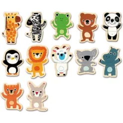 Djeco Houten Magneten Jungle (24st) -Janod Winkel djeco houten magneten jungle 24st dj03118 2