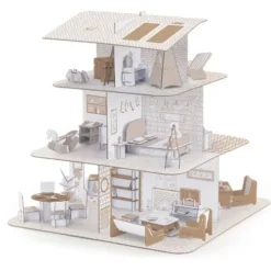 Djeco 3D Kleurplaat Poppenhuis 11 Djeco 3D Kleurplaat Poppenhuis -Janod Winkel djeco kleurplaat 3d poppenhuis2