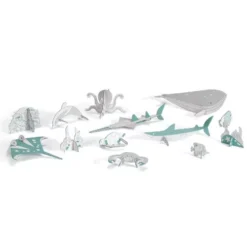 Djeco 3D Kleurplaat Speelfiguren - Oceaan -Janod Winkel djeco kleurplaat 3d speelfiguren oceaan3