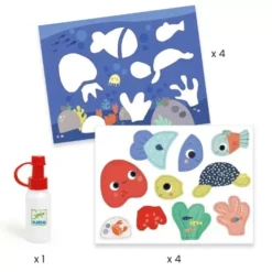 Djeco Knutselset Collage Dierenvrienden 9 Djeco Knutselset Collage Dierenvrienden -Janod Winkel djeco mijn eerste collage dierenvrienden2