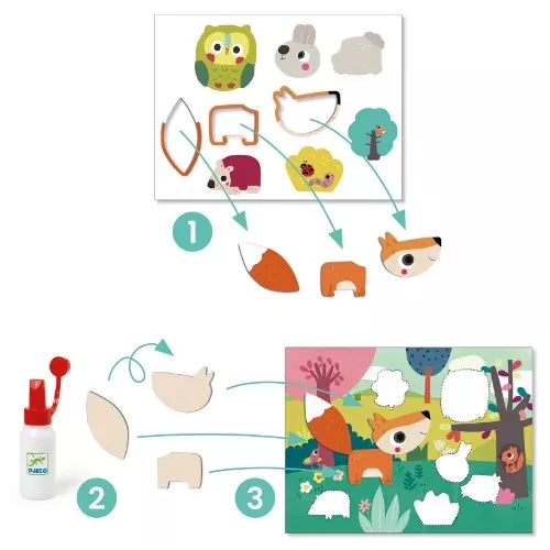 Djeco Knutselset Collage Dierenvrienden 6 Djeco Knutselset Collage Dierenvrienden - Afbeelding 4