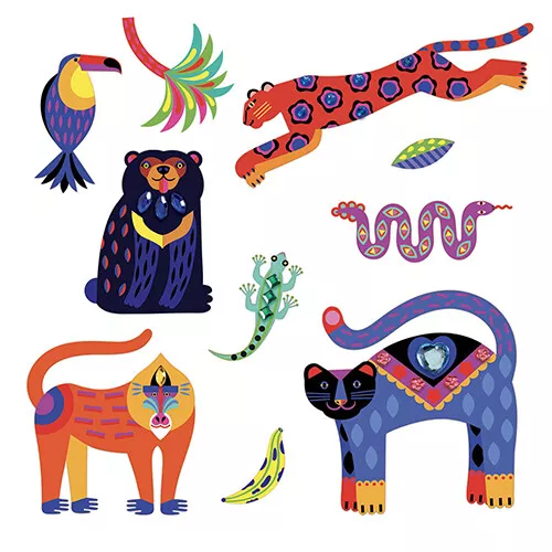 Djeco Stickers Exotico - 30st 4 Djeco Stickers Exotico - 30st - Afbeelding 2