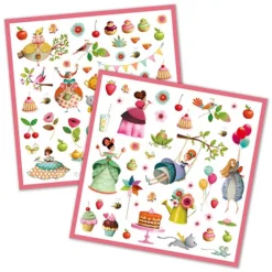 Djeco Stickers Prinsessen Theekransje - 160st -Janod Winkel djeco stickers prinsessen theekransje 160st 2