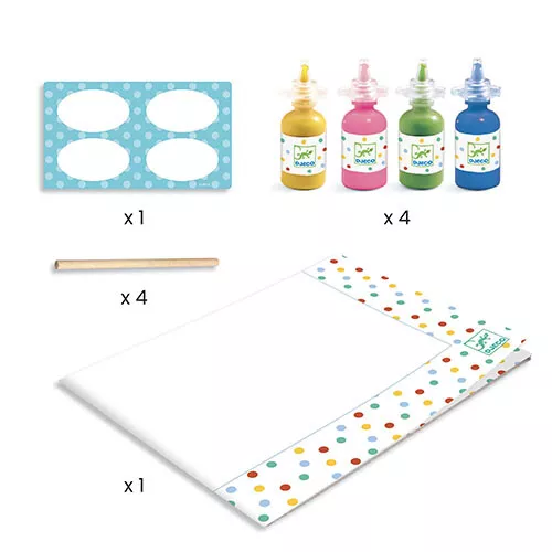 Djeco Verfset Stippen - Pointillism 6 Djeco Verfset Stippen - Pointillism - Afbeelding 4