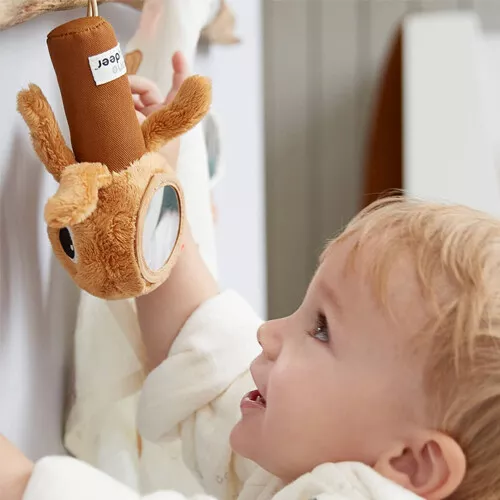 Done By Deer Rammelaar En Activiteitenknuffel Jelly - Powder - Afbeelding 3