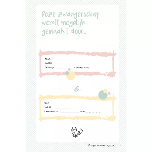 Fontaine Uitgevers Oei, Ik Groei! - Hét Negen Maanden Dagboek - Linnenlook - Afbeelding 2