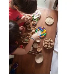 Grapat 6 Houten Bakjes Met 36 Knikkers En Tang 5 Grapat 6 Houten Bakjes Met 36 Knikkers En Tang -Janod Winkel grapat 6 bakjes met 36 knikkers 15 106