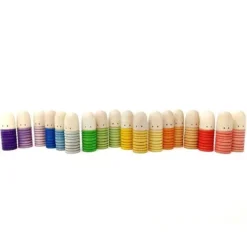 Grapat Houten Brots Poppetjes (18st) -Janod Winkel grapat houten brots poppetjes 18st 1