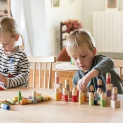 Grapat Houten Brots Poppetjes (18st) -Janod Winkel grapat houten brots poppetjes 18st 3