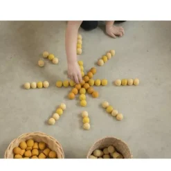 Grapat Houten Honingraten - Geel (36st) -Janod Winkel grapat houten honingraten geel 36st 1