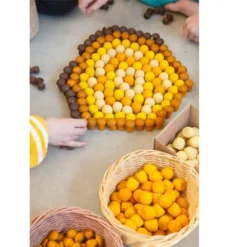 Grapat Houten Honingraten - Geel (36st) -Janod Winkel grapat houten honingraten geel 36st