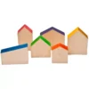 Grapat Houten Huisjes (6st) -Janod Winkel grapat houten huisjes 6st 15 111 ilovespeelgoed