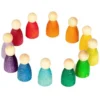 Grapat Houten Nins® Poppetjes (12st) -Janod Winkel grapat houten nins poppetjes 12st 2