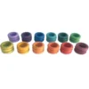 Grapat Ringen Regenboog 4,5 Cm - 12 Kleuren (36st) -Janod Winkel grapat ringen regenboog 4 5 cm 12 kleuren 36st