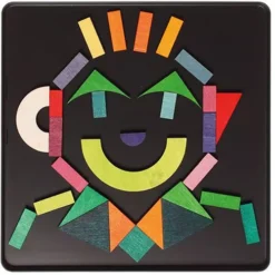 Grimm's Magneetpuzzel - Geo-grafisch (59st) -Janod Winkel grimm s magneetpuzzel geo grafisch 59st 2