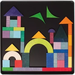 Grimm's Magneetpuzzel - Geo-grafisch (59st) -Janod Winkel grimm s magneetpuzzel geo grafisch 59st