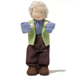 Grimm's Poppenhuispopje Grootvader Paul - 14 Cm