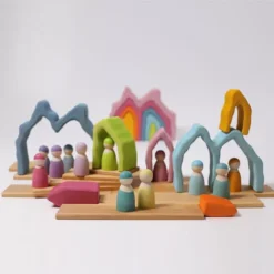 Grimm's Vormen Blauwe Rots -Janod Winkel grimm s vormen blauwe rots