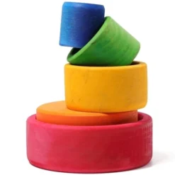 Grimm's Stapelbakjes Regenboog -Janod Winkel grimm s kommen regenboog6