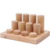 Grimm's Stapelrollers 12st - Naturel -Janod Winkel grimm s stapelrollers 12st naturel