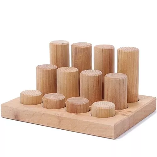 Grimm's Stapelrollers 12st - Naturel 3 Grimm's Stapelrollers 12st - Naturel